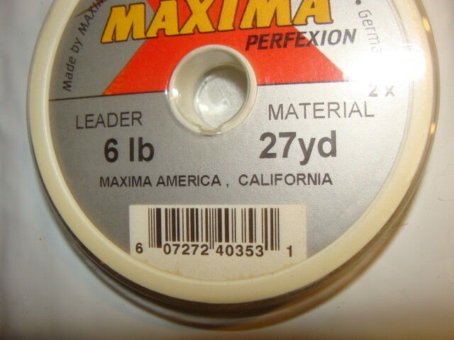Maxima Perfection 2x Leader Wheel - Clear - 6 lb test - 27 yd. spool - 4  pack