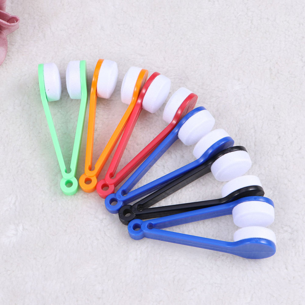 12 Pcs Eyeglasses Cleaner Brush Peep Cleaning Kit Spectacles Clip Wipes