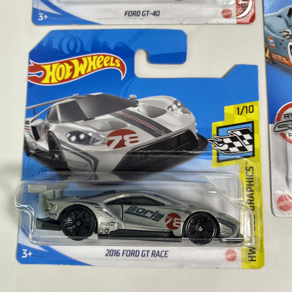 Ford GT 1:64 Hot Wheels GT-40 Short Card / 2016 GT Race / 67 GT40