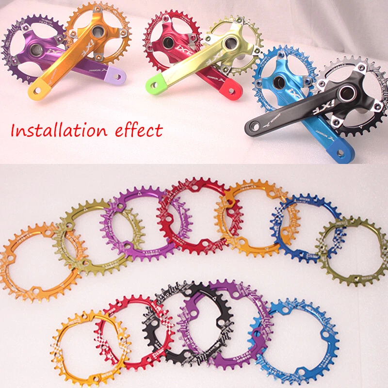 30-52T 104BCD CNC Aluminum alloy Narrow Wide MTB Road Bike Chainring Crank set - Image 4 of 4