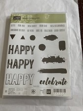 Stampin' Up Happy Celebrations Stamp Set - 22 photopolymer stamps in set