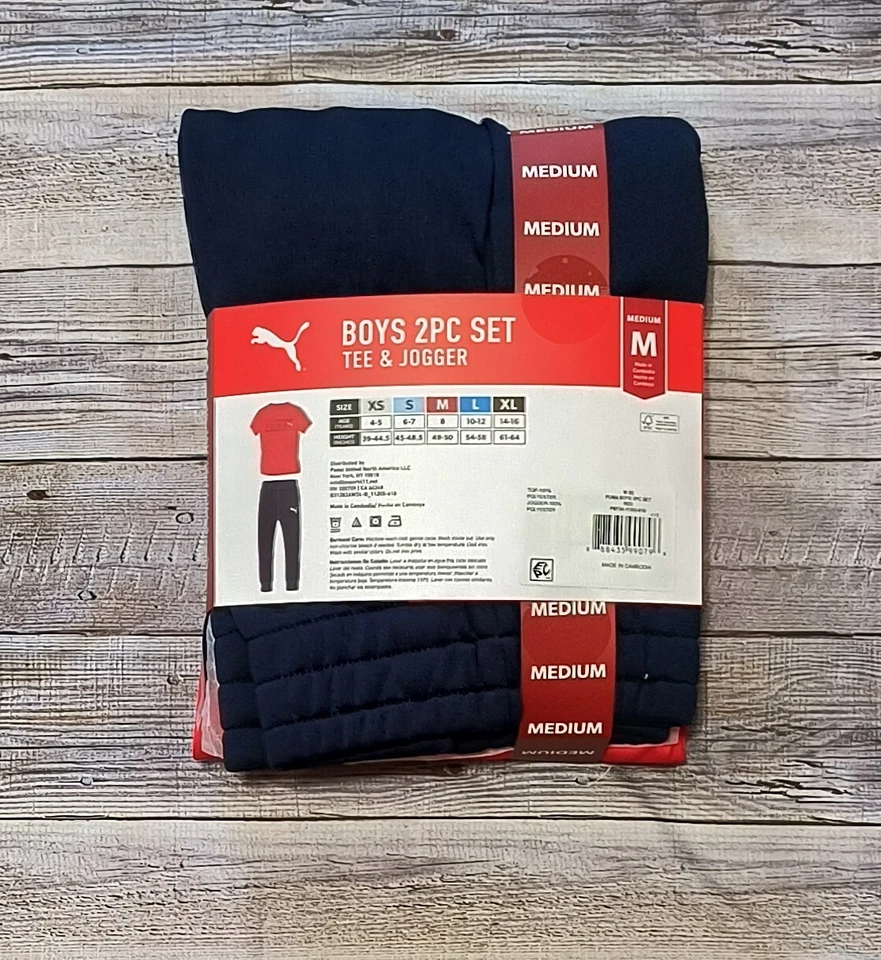 New! Boy's PUMA T-Shirt and Pants Outfit Size Medium Large - Image 3 of 4