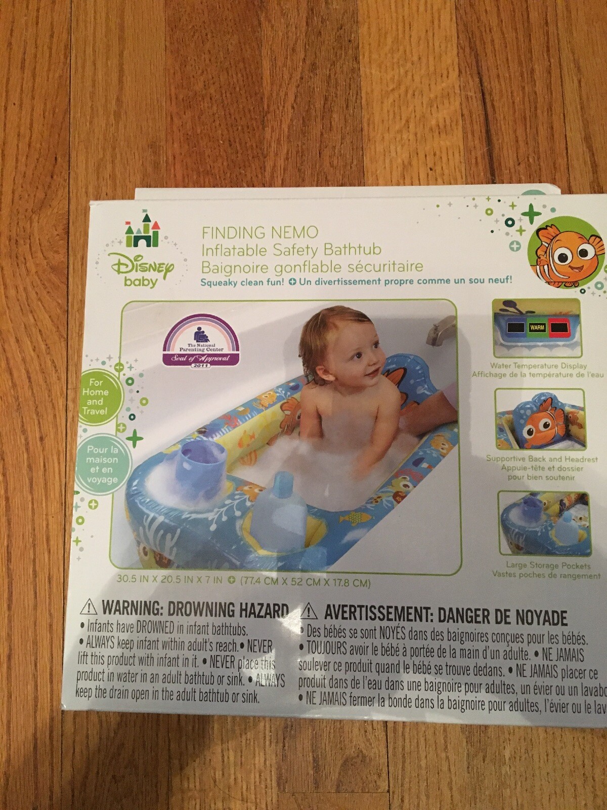 disney nemo inflatable safety bathtub