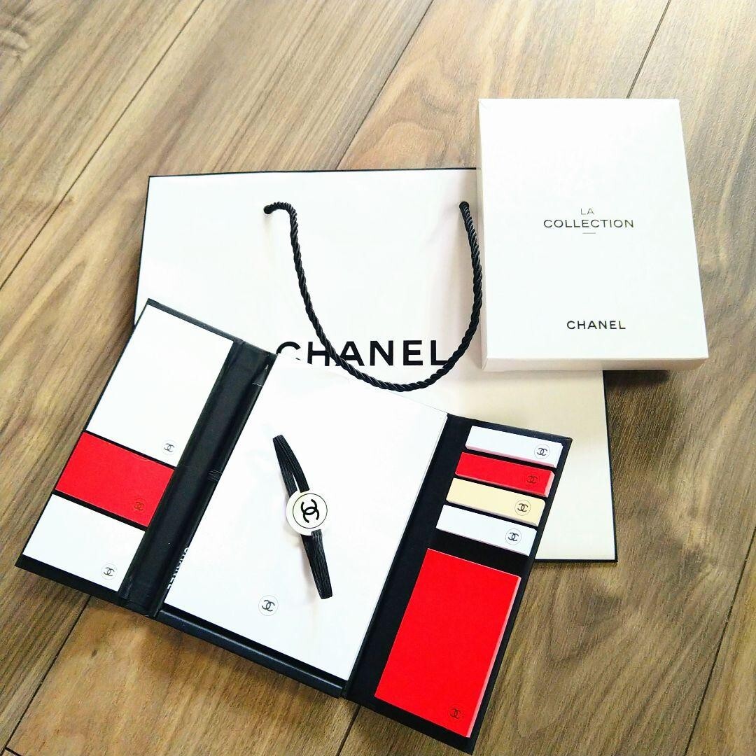 シャネル ラコレクション 付箋ペンシルセット キーホルダーキーリング Chanel La Collection 2024 Sticky Note Pencil Pen Set Novelty