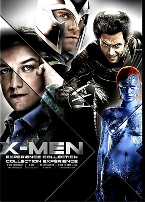 X Men + X Men First Class + X 2 + X MEN the Last Stand  - MARVEL 4 Disc  DVD Set