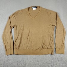 Polo Ralph Lauren Sweater Mens Large Beige Casual Pullover Sweatshirt