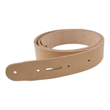Hermann Oak 8/10oz Veg Tan Leather Belt Blanks Without Snaps by SLC - 48"-55"