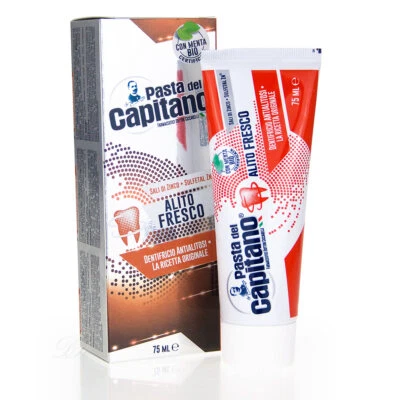 Pasta del Capitano Originale Alito Fresco Zahnpasta mit Bio Minze 75 ml
