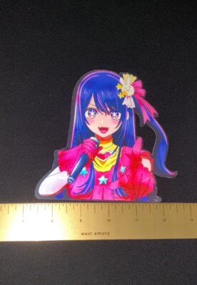Oshi No Ko Ai Hoshino 3D Lenticular Anime Motion Car Sticker Decal Peeker