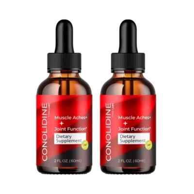 (2-Pack) Conolidine Drops - Supports Blood Health and Muscle Function