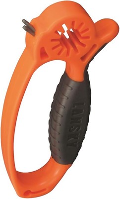 Lansky 3-in-1 Broadhead Sharpener Tool with Wrench One Size, Orange 