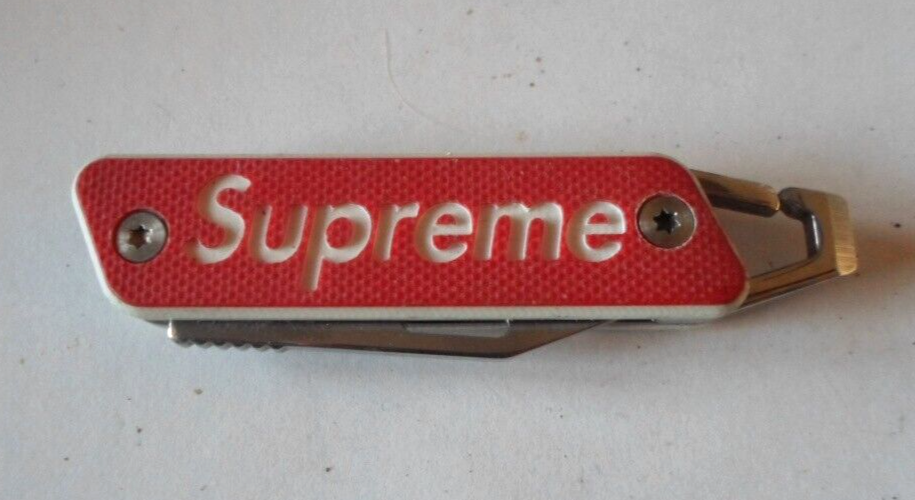 USED Supreme True Modern Keychain Knife - Red Logo SS22 | eBay USED Supreme True Modern Keychain Knife - Red Logo SS22 | eBay
