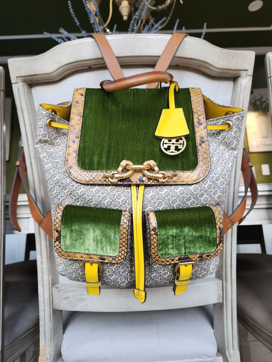 TORY BURCH Jessa Gemini Link Backpack Bag, $798. A Runway TORY BURCH Jessa Gemini Link Backpack Bag, $798. A Runway