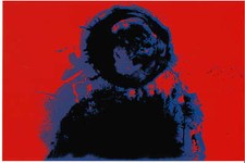 Otto Piene  " Roter Himmel " Serigraphie - Siebdruck 1977