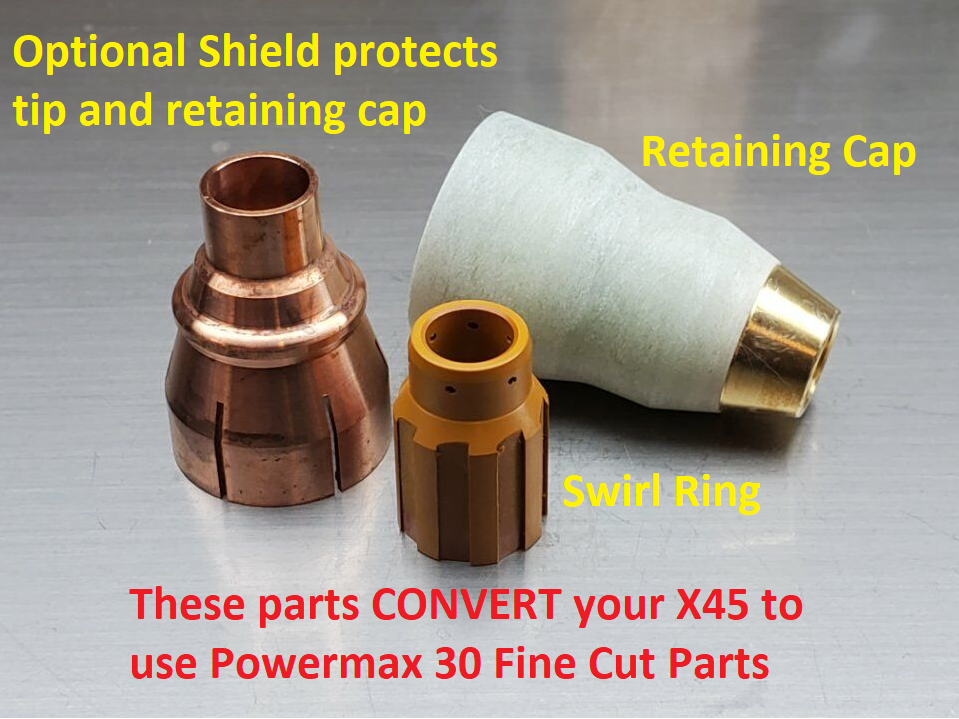 Razorcut X45 Plasma Torch Fine Cut Consumables Convert to Powermax