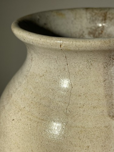Vaso in ceramica da studio fatto a mano smalto marrone firmato dall'artista vaso in ceramica 9,5" T - Foto 10 di 24