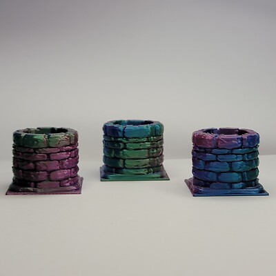 Multi Color Marble Display Pack Of 3- For Marbles Up To 3/4'' -  1'' - Lot #5516