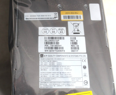 JUNIPER Networks SRX5600-PWR-2520-AC High Capacity Power Supply