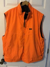 Vintage Woolrich Orange Black Safety Thermore Outdoors Hunting Vest Men’s XXL