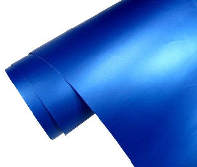 5,8 /m² Premium Auto Folie - BLAU METALLIC MATT - 152 cm blasenfrei CarWrapping