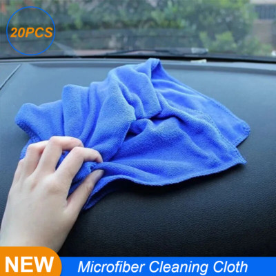 20 PCS Microfiber Cleaning Cloth No-Scratch Rag Car Polishing Detailing Towel