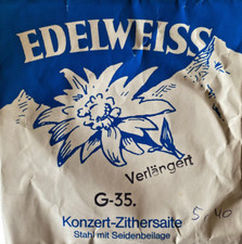 Edelweiss Harfenzither-Saite Münchner Stimmung Stahl/Rot Ton G Nr. 35 Hannabach