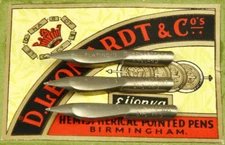 x3 England D.Leonardt Platinoid No 597 Vintage Fountain Pen Nibs New Old Stock