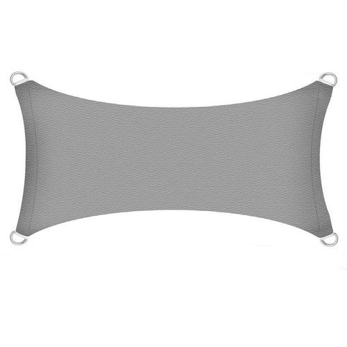 Sonnenschutzsegel Schattenspender Sonnensegel 4 x 6 m Segel HDPE grau