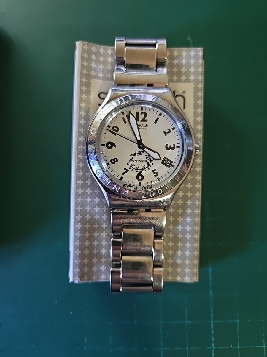 Swatch Irony olympic games AOHNA 2004 Mens watch Stainless Steel