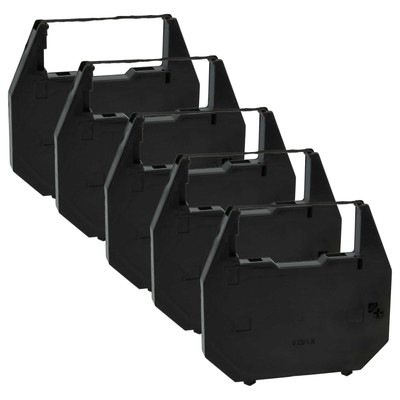 5x Farbband für Olympia Carrera II MD Carrera II Carrera de Luxe MD Schwarz