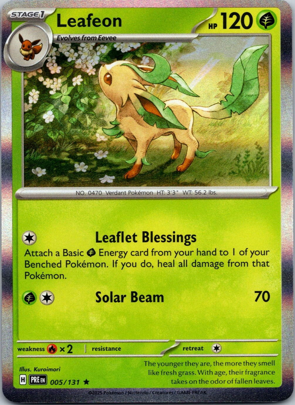 Leafeon -  (Cosmos Holo) Rare Miscellaneous Cards & Products 005/131 NM