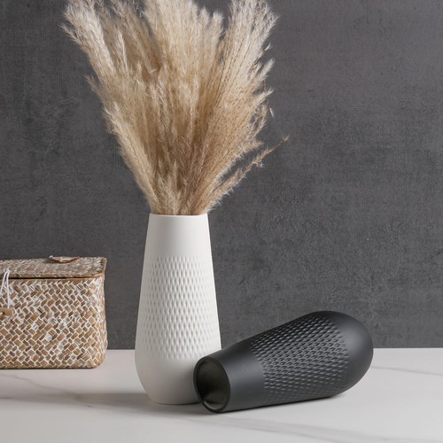 Ceramic Vase,White Vases Home Decor,Small for Flower,Minimalist White - 第 6/6 張圖片