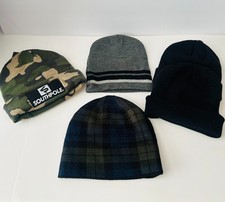 5 Pack bundle Men Warm Winter Assorted Beanie Hats Warm Cozy Knit Skull Cap Lot