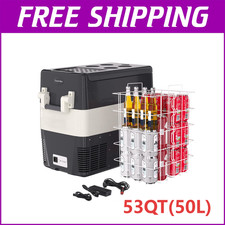 ⭐12 Volt Car Refrigerator 30L Portable Freezer 53QT Electric Cooler for Camping