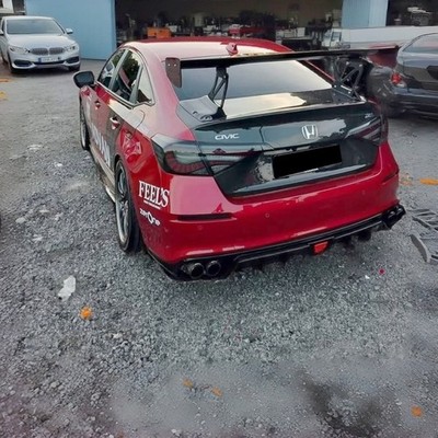 New Upgrade Smoked LED Tail Lights For Honda Civic Sedan 2022-2026 w/ Animation