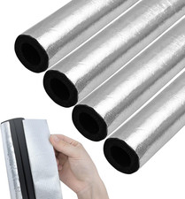 8PCS Pipe Insulation Foam Tube Self Adhesive Exterior Water Pipe Insulation Cove
