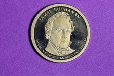 ESTATE FIND 2010 S PROOF JAMES BUCHANAN PRESIDENTIAL DOLLAR #K59060