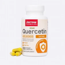Jarrow Formulas Quercetin Inmune & Cardio Support 500mg 100 Veggie Caps Exp 1/26