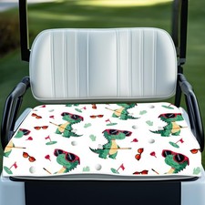 WEBEEDY Golf Cart Seat Covers,Funny Dinosaur Golf Cart Seat Cover Towel Blank...