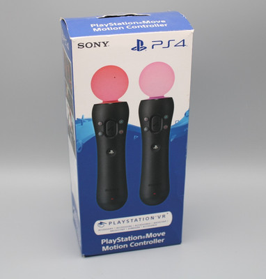 Sony PlayStation Move Motion Controller Twin Pack - Schwarz (PS3/PS4) SEHR GUT