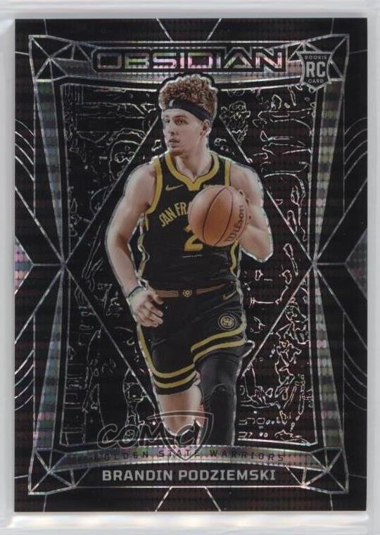 2023 Obsidian Electric Etch International Brandin Podziemski #95 Rookie RC 0c3