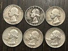 Silver 6 P Quarter Lot - 1952 to 1964