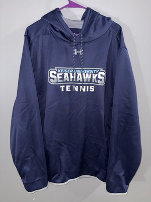 #ad Under Armour Keiser University Seahawks Tennis Hoodie Mens 2XL Pockets $20.00