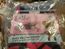 LOL Surprise Copricuscino Corpo Bambole 20"x54" Born to Rock Rosa Grigio Cameretta Bambini