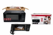 Sharp R-642BKW 800W Grill-Mikrowelle Schwarz 20L 800W