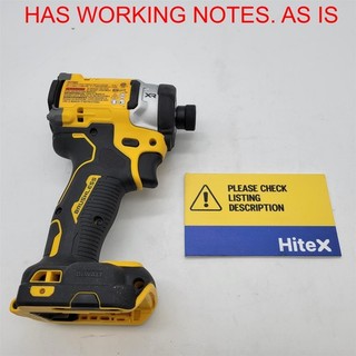 Destornillador de impacto inalámbrico DEWALT 20V MAX XR 1/4 pulgadas solo herramienta (DCF860B) LEER