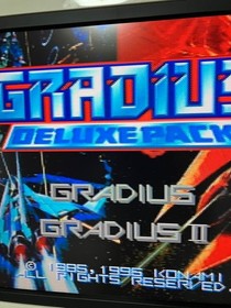 Gradius Deluxe Pack & Raynos 2 Sega Saturn Japan 2 Discs Konami Shooter Japan D8