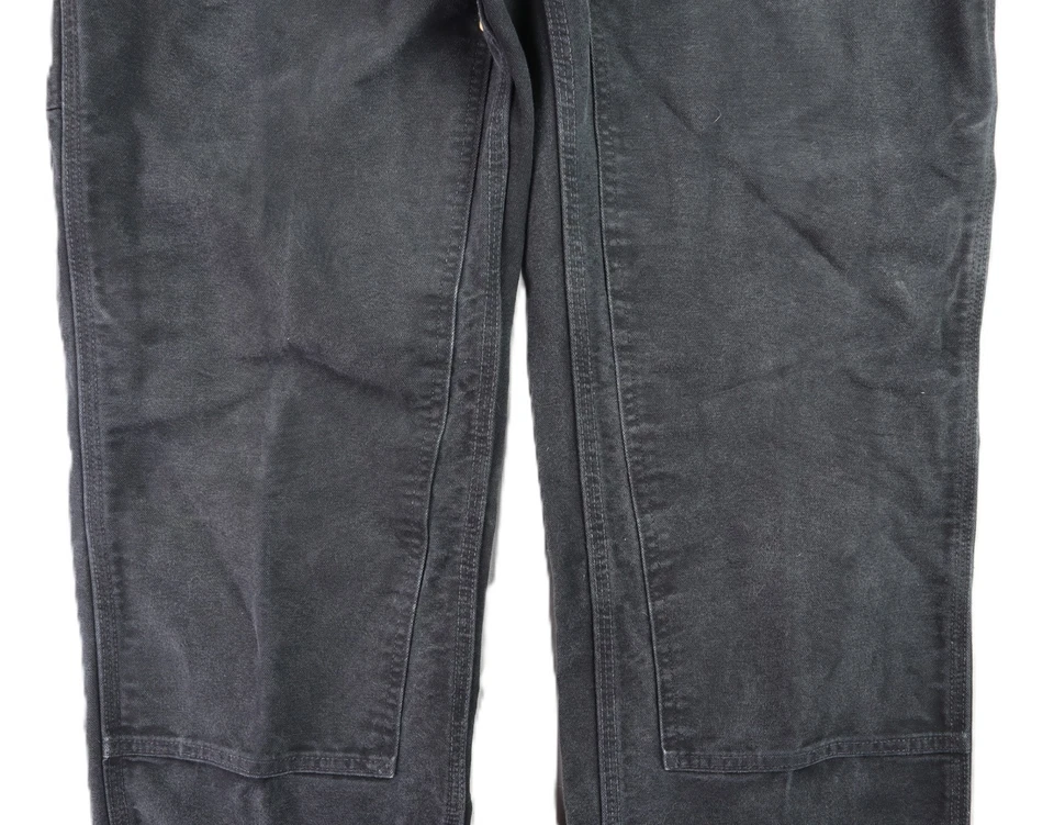 CARHARTT B01 USA Men's 31 x 34 Black Duck Double Knee Work Utility Pants - Image 3 of 4