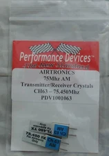 Sanwa/Airtronics AM 75Mhz Transmitter/Receiver Crystal Set Channel 63 75.450Mhz