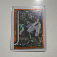 Topps Chrome 2025 Will McDonald IV #241 Orange Parallel New York Jets NFL